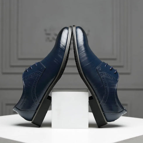 Elegant Pointed Toe Oxfords for Men - Soft Bottom Business Casual Formal Dress Shoes for Office, Weddings, and Parties